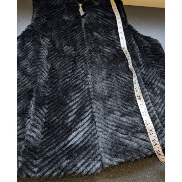 ALFRED DUNNER Vest Women’s Black Soft Faux Fur Lined Pockets Relaxed Fit Large - Picture 4 of 11